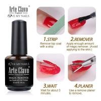ราคา ArteClavo 15ml Magic Remover Gel Nail Remover Soak Off Magic Polish Nail UV Gel Remover Semi Permanent Varnish Polish (17302204062)