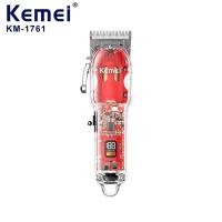 ราคา Kemei KM 1761 เครื่องตัดผม ร้านตัดผม ปัตตาเลี่ยนมืออาชีพไร้สาย ที่ตัดผมไฟฟ้าชาร์จได้สำหรับผู้ชาย ปัตตาเลี่ยน (17183660849)