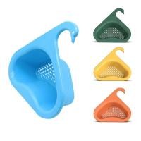ราคา Plastic Swan Drain Basket Kitchen Leftover Sink Strainer Drain Racks Organizer Holder Sink Accessories (13926849691)