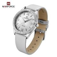 ราคา NAVIFORCE สุภาพสตรีนาฬิกาแฟชั่นสบาย ๆ สุภาพสตรีหรูหรานาฬิกากันน้ำ NF5038 (21351159999)