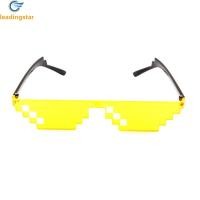 ราคา LEADINGSTAR Funny Mosaic Sunglasses Retro Pixel Gamer Robot Thug Life Sun Glasses For Birthday Party Cosplay Props cod (16381723043)