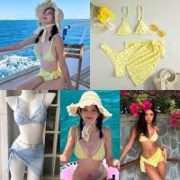 ราคา บิกินี่ ชุดว่ายน้ำ Sweet floral set เซต3ชิ้นพร้อมผ้าคลุม มี3สี (21250339420)