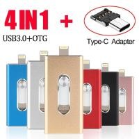 ราคา 2021 New iOS Usb Flash Drive For iPhone iPad Android Phone 3 0 USB Stick For iPhone6 7 8 X XS XR Pendrive 128GB Disk On Key (19781759651)