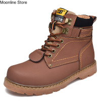 ราคา Moonline Store Caterpillar รองเท้าบูททำงานสำหรับผู้ชายและผู้หญิงCaterpillar รองเท้าทำงานหัวนิ่มหนังแท้รองเท้าใส่เครื่องมือสำหรับผู้ชายและผู้หญิงรองเท้ามาร์ตินรองเท้าแมวลำลองหัวสูง (18135597047)