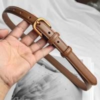ราคา เข็มขัดผู้หญิง หนังแท้ หัวเข็มขัดทอง สไตล์วินเทจ2cm LK181 (20800478827)