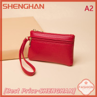 ราคา SHENGHAN กระเป๋าสตางค์กระเป๋าสตางค์สั้นหนัง PU สำหรับผู้หญิงDompet Koin กระเป๋าสตางค์ใส่นามบัตรกระเป๋าสตางค์ใบเล็กกระเป๋าคลัตช์พวงกุญแจมีซิป (20589231874)