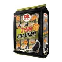 ราคา ขนมปังแบบบางอบกรอบ โอเคทินบิสกิต OK Thin Cracker Biscuit ขนาด 256 กรัม 1 ห่อใหญ่มี 8 ห่อเล็ก รสสาหร่าย ชีส งาดำ (21230846458)