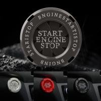 ราคา ฝาครอบปุ่ม Start Stop Engine Mobilฝาครอบป้องกันหมุนได้แหวนสวิตช์โลหะอุปกรณ์ตกแต่งภายในรถยนต์ (18339118692)