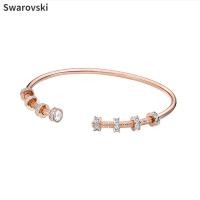 ราคา Sparkling Rose Gold Charm Bracelet with Swarovski Austrian Crystal MY HERO Lucky Gold Cudgel Couple Bracelet 5495500 (21180367192)