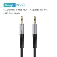 ราคา สาย Aux ไนลอนถัก3 5มม ORICO 3 3ft 1Mเสียง Hi Fi อะแดปเตอร์อินพุตเสียงตัวผู้ไปยังตัวผู้สายเอยูเอ็กซ์สำหรับหูฟังรถยนต์สเตอริโอในบ้านลำโพง iPhone iPadIPodEcho และอื่นๆ สีดำ (18911803483)