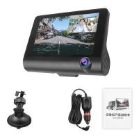 ราคา Dual Car DVR Video Recorder With Rearview Camera Dashboard Auto Registrator Dvrs G sensors with windshield holder HD 1080P (14061108833)