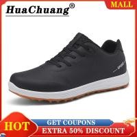 ราคา HUACHUANG รองเท้ากอล์ฟยางลูกไม้สำหรับผู้ชายและกันน้ำสำหรับผู้หญิงรองเท้ากอล์ฟยางไม่กันไถลและเสียหายสำหรับผู้ชายและผู้หญิงรองเท้ากอล์ฟรองเท้าผ้าใบออกกำลังกาย (18309417502)