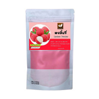 ราคา ผงเบเกอรี่ ผงเครื่องดื่ม ผงลิ้นจี่สกัด Lychee Extract ขนาด 100 กรัม ไม่ใส่นม ไม่มีน้ำตาล ละลายได้ในน้ำอุ่นและน้ำเย็น ไม่มีตะกอนตกค้าง ผงลิ้นจี่เหมาะสำหรับทำเครื่องดื่ม และเบเกอรี่ Dried Lychee Extract