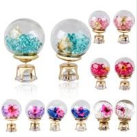 ราคา Anting Anting Bola KacaGaya RetroBunga BulatSferaLiarDiverbadikanKeringKepingan Panka (19534470361)