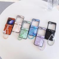 ราคา สำหรับ Samsung Galaxy Z Flip 5 Z Flip 3 Z 4 OPPO Find OPPO Find พลิก N3 N2 Vivo X Flip แฟชั่นหนัง3D กับเคสโทรศัพท์มือถือแบบพับ TPU จี้คริสตัลสีเดียวกัน (21173186068)