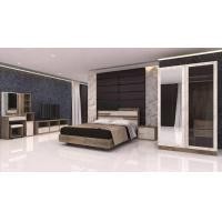 ราคา ชุดห้องนอน HARMONY 6 ฟุต MODEL SET 5 ดีไซน์สวยหรู สไตล์ยุโรป ประกอบด้วย เตียง ตู้เสื้อผ้า โต๊ะแป้ง ตู้ข้างเตียง โต๊ะวางทีวี (12371410722)