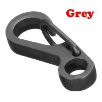ราคา QENGJERNG2394ใหม่คลิปสปริงตะขอโลหะผสมพวงกุญแจเอสเอฟ Carabiner หัวเข็มขัดแขวน (9660253872)