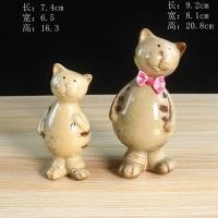 ราคา ตุ๊กตาตกแต่งห้องนอน แมวนิมอล ตุ๊กตาแมวเซรามิก ตุ๊กตาแมวผูกโบว์ ชุด 2 ตัว แมวผูกโบว์ท่านั่งท่ายืน ตุ๊กตาแต่งสวน เซรามิกตกแต่งบ้าน แฮนด์เมด (20818069543)