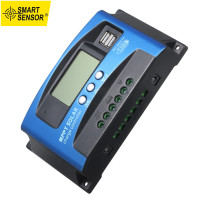 ราคา Smart Sensor 30A 40A 50A 60A 100A MPPT Solar Charge Controller Dual USB จอแสดงผล LCD Auto Solar Cell Panel Charger Regulator (16317760198)