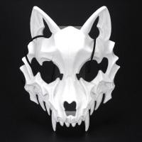 ราคา Two Dimensional Mask White Tiger Yasha Tengu Man Wolf Nue Dragon God Dance COS Costume Halloween Mask For Adults OCT (20604945574)