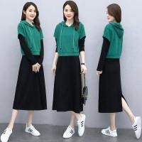 ราคา Ann Fashion New ชุดเซ็ต 2 ชิ้น เดรสแขนยาวสีดำ เสื้อคลุมมีฮู้ด เสื้อฮู้ด แฟชั่นผู้หญิงสไตล์เกาหลี 866 (5188484631)
