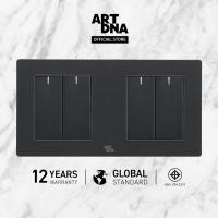 ราคา ART DNA รุ่น A77 ชุดสวิทซ์ธรรมดา Switch 2 GANG 1 Way ชุดสวิทซ์ธรรมดา Switch 2 GANG 1 Way สีดำ ปลั๊กไฟโมเดิร์น ปลั๊กไฟสวยๆ สวิทซ์ สวยๆ switch design (766350197)