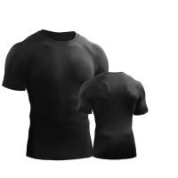 ราคา เสื้อยืดแขนสั้นของผู้ชายเสื้อรัดรูปใส่วิ่งเล่นกีฬากล้ามเนื้อชุดชั้นในฟิตเนสยิม (14451413215)
