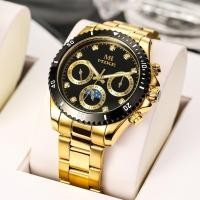 ราคา Fashion trend multi functional watch MIKE new luminous steel belt mens quartz waterproof Tongna same (19192799934)