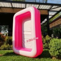 ราคา D Kids สระน้ำเป่าลมสี่เหลี่ยมครอบครัว 200x150x50 cm ฮอต สระน้ำ สระน้ำเด็ก (17910039474)