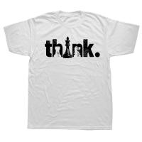 ราคา Funny Chess Think Vintage T Shirts Graphic Cotton Streetwear Short Sleeve Birthday Gifts Summer Style T shirt Mens Clothing (20686154165)