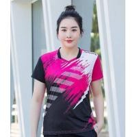 ราคา Women Mens Elastic tennis t shirts T shirt Badminton Rose Red Youth Kit Shorts Table Tennis team sportswear uniforms (9941428031)
