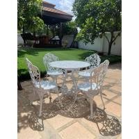 ราคา สินค้าสั่งทำ 7 14 วัน ชุดสนาม 4 ที่นั่ง ลายใบตำลึง เฟอร์นิเจอร์สนาม เฟอร์นิเจอร์กลางแจ้ง ชุดโต๊ะสนาม สีขาวล้วน (9346156212)