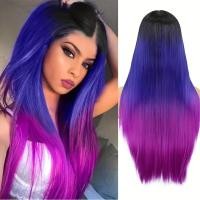 ราคา วิกผมคอสเพลย์สีรุ้งสีดำสีน้ำเงินสีม่วงยาวตรงวิกผมผู้หญิงสีแดงสีดำสำหรับเทศกาลคริสต์มาสเส้นใยทนความร้อน (21357780458)