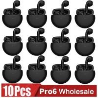 ราคา 10ชิ้นขายส่ง TWS Pro6ไร้สายบลูทูธหูฟังชุดหูฟังมินิ earpone สำหรับ Xiaomi Android Apple iPhone หูฟัง (21171215195)