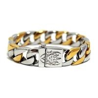 ราคา By Chae หน้ากว้าง 15 มม สี 2 กษัตริย์ รุ่น BC013 Gold Silver เลสข้อมือ สร้อยข้อมือเลส ข้อมือสแตนเลส สร้อยข้อมือ สแตนเลส สร้อยข้อมือชาย สร้อยข้อมือ (843684563)