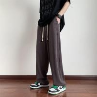ราคา กางเกงสแลคขากว้างทรงหลวมสไตล์เกาหลีผู้ชายแฟชั่นสีขาวสบายๆกางเกงขายาวสีน้ำตาลสำหรับผู้ชาย กางเกงขายาวชาย กางเกงสแลคชาย (18635134400)
