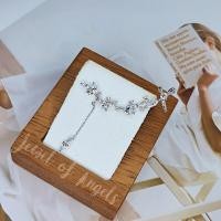 ราคา พร้อมส่ง ต่างหูก้านเงินS925 Earcuff เพชรCZยาว แต่งตุ้งติ้ง สีเงิน ต่างหูแฟชั่นเกาหลี (19745256300)