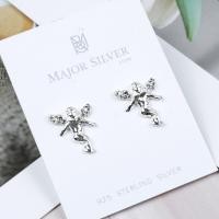 ราคา Cupid 14 มิล ต่างหูเงินแท้ 92 5 ต่างหูน่ารักๆ ต่างหูเงินแท้ 100 Major Silver (11078077263)