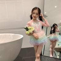 ราคา 卍 Original หญิงน่ารักชุดว่ายน้ำแขนยาวเด็กใหม่ตาข่าย Tutu กระโปรงชุดว่ายน้ำสาวเจ้าหญิงชุดว่ายน้ำ (21277920212)