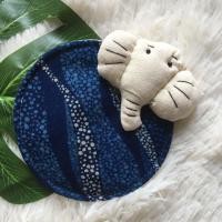 ราคา ที่รองแก้วรูปช้าง ผลิตจากผ้าฝ้าย งานhandmade (21153397913)