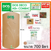 ราคา ถังเก็บน้ำ ถังน้ำ DOS Deco Nano เดโก้นาโน สี Pink Gold รับประกัน 25 ปี แถมลูกลอย จัดส่งฟรี (8256529605)