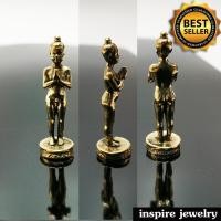 ราคา INSPIRE JEWELRY ไอ้ไข่ พ่อแก่ ฤาษีเดินดง ถือไม้เท้าเดินพุทธคุณสูงส่งด้านคุ้มภัย และมหานิยม เนื้อทองเหลืองสูง3ซม ฐาน1ซม (350839179)