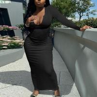 ราคา Hot style commuter leisure show thin pencil skirt tight elastic plus size fat MM autumn dresses (19616249902)