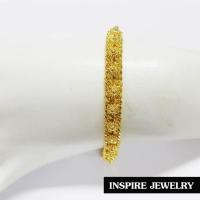 ราคา Inspire Jewelry สร้อยข้อมือทองลายไทยโบราณ สวยงาม ปราณีต น้ำหนัก 4กรัม งานทองไมครอน ชุบเศษทองคำแท้ ยาว 17 5x0 5cm 18x0 5cm (112645802)