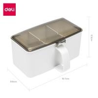 ราคา Deli กล่องเครื่องปรุงพลาสติก 3 ช่อง กล่องใส่เครื่องปรุงรส ที่ใส่เครื่องปรุง ทำความสะอาดง่าย ฝาปิดโปร่งใส Seasoning Box (20776425705)