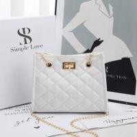 ราคา พร้อมส่ง Simple Love กระเป๋าสะพายผู้หญิง PU สายโซ่ สายโซ่ กระเป๋าลำลองผู้หญิง สําหรับผู้หญิง (21138954847)