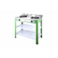 ราคา CROWN เตาแก๊สชั้น หัวคู่ หน้าสเตนเลส FAMOSO สีเขียว (9978908675)