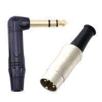 ราคา HIFI 5Pin ต่อชาย MIDI Din มุมขวา90องศาเป็น Monoprice 6 35มม 1 4นิ้ว สายออดิโอสเตอริโอกีต้าร์เปียโนไฟฟ้าชาย TRS (18647212257)