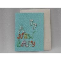 ราคา การ์ดอวยพร เด็กแรกเกิด diy แฮนด์เมด ของขวัญ วันเกิด ขนาด L Handmade A New Baby Mulberry Paper Card Size L (12407784870)