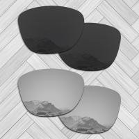 ราคา เลนส์โพลาไรซ์2คู่สำหรับกรอบแว่นกันแดด Oakley Jupiter ติดตั้งได้ง่าย ใส่ได้พอดี ป้องกันรังสียูวี100 ดำ เงิน (20343445462)
